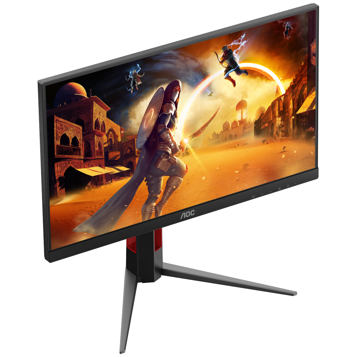 МОНИТОР 23.8" AOC 24G4HA Black с поворотом экрана (IPS, 1920x1080, 200Hz, 0.5 ms, 178°/178°, 300 cd/