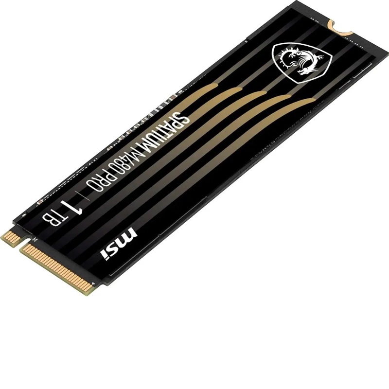 Накопитель SSD MSI SPATIUM M480 PRO, 1000Gb, M.2 2280, PCIe 4.0 x4, NVMe, R/W 7400/6000