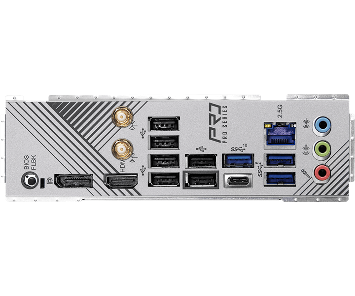 Материнская плата ASROCK B650 PRO RS WIFI, AM5, B650, 4*DDR5, 4*SATA, 3*M.2, 3*USB 3.2, 6*USB 2.0, T