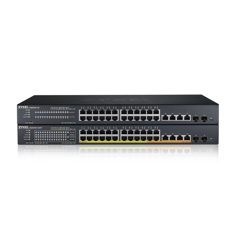 коммутатор Smart L3 Lite коммутатор Zyxel NebulaFlex XMG1930-30, rack 19", 24xRJ-45: 1/2.5G, 4xRJ-45