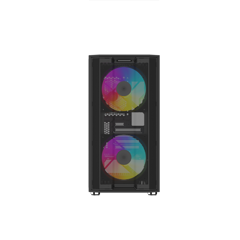 Корпус SAMA S30 Black, Midi-Tower, TG, 2x140mm + 1x120mm ARGB, 1xUSB 3.0 + 1xUSB 3.1 Type-C, mATX, m