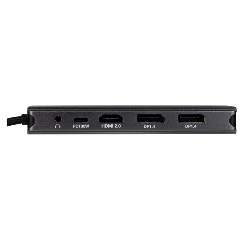 Док-станция HIPER USB-C HUB 11in1 (1*USB-C 100W PD, 1*HDMI 4K@60Hz, 2*DP 4K@60Hz, 2*USB-A 3.0 (5Gbps