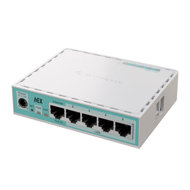 Маршрутизатор MikroTik hEX refresh (E50UG) 10/100/1000BASE-TX белый