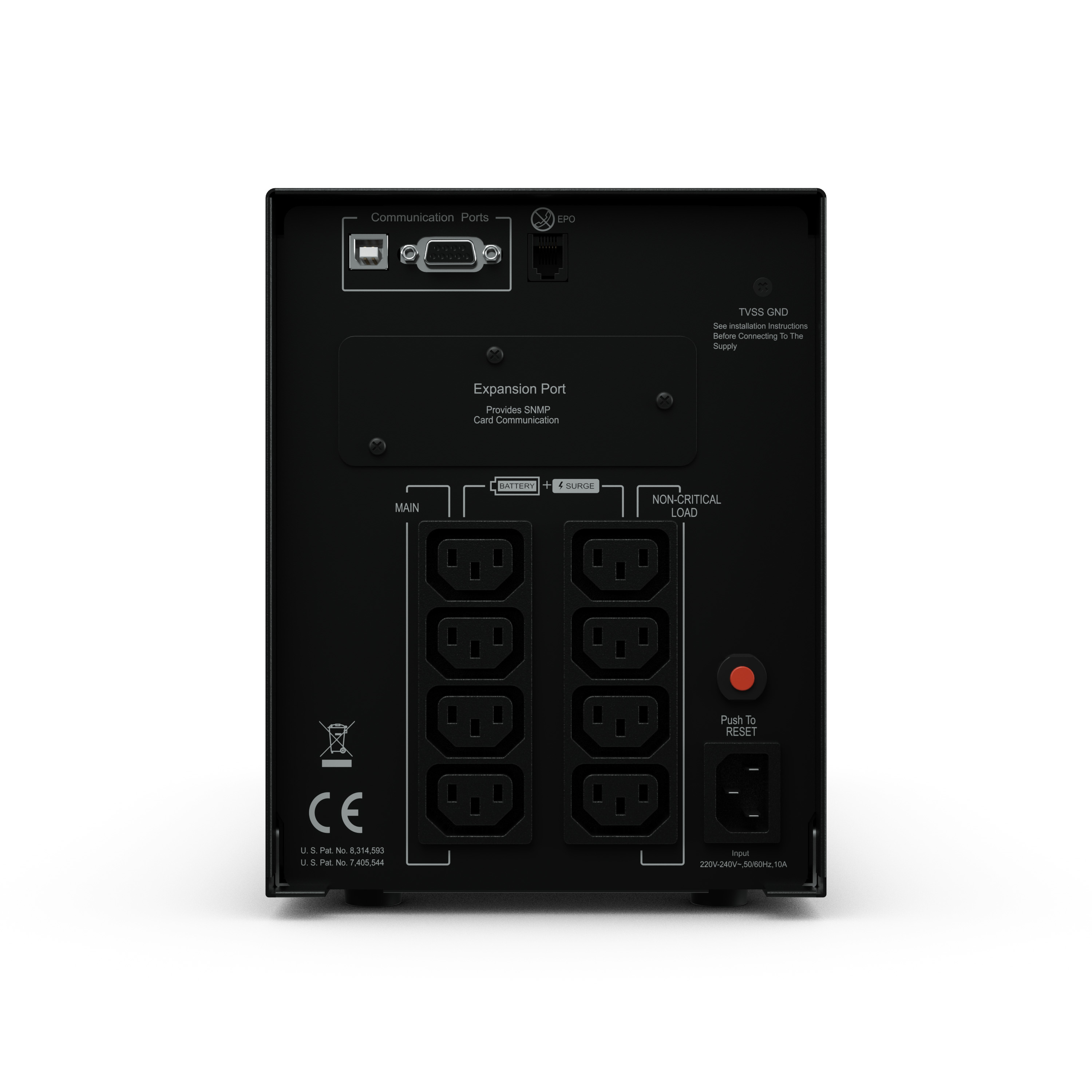 CyberPower ИБП Line-Interactive PR1000ELCD 1000VA/900W USB/RS-232/EPO/SNMPslot (8 IEC С13)