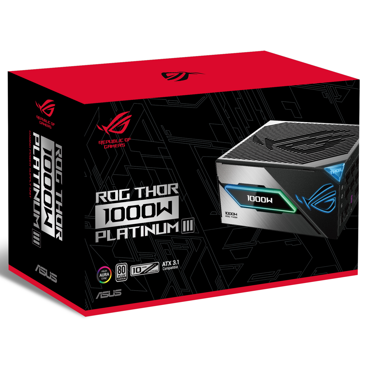 Блок питания ПК ASUS ROG-THOR-1000P3-GAMING