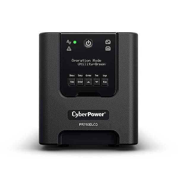 ИБП CyberPower Line-Interactive PR750ELCD 750VA/675W USB/RS-232/EPO/SNMPslot (6 IEC С13)