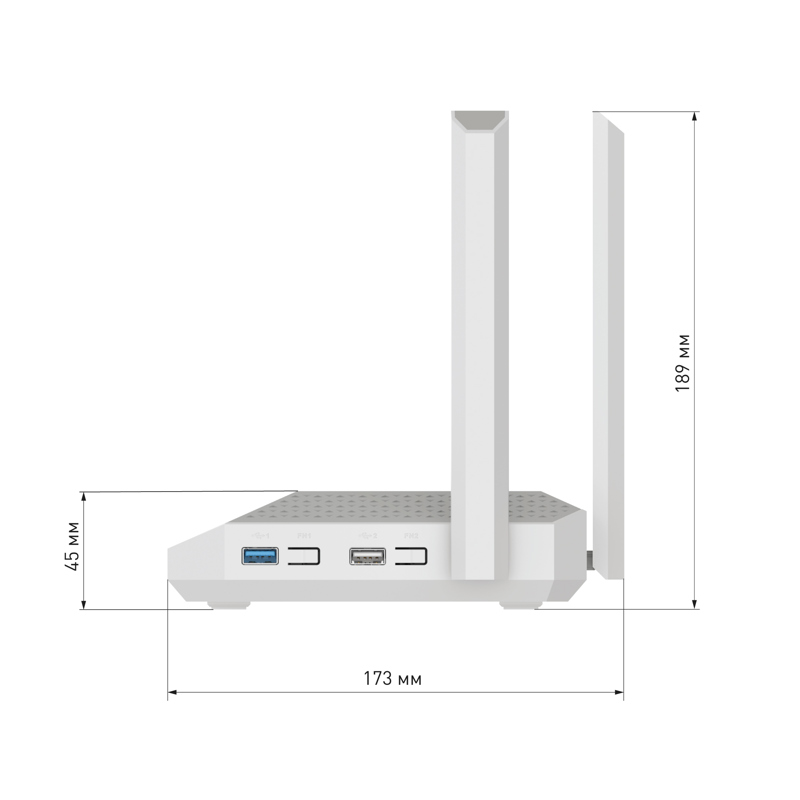 Роутер беспроводной Keenetic Netcraze Giga (NC-1012) AX3000 10/100/1000BASE-TX/SFP/4g ready белый