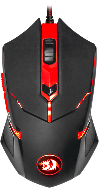 Redragon Centrophorus Black-Red USB [70235] {проводная игровая мышь,6кн,1 кл-кн,1000/1600/2000dpi}