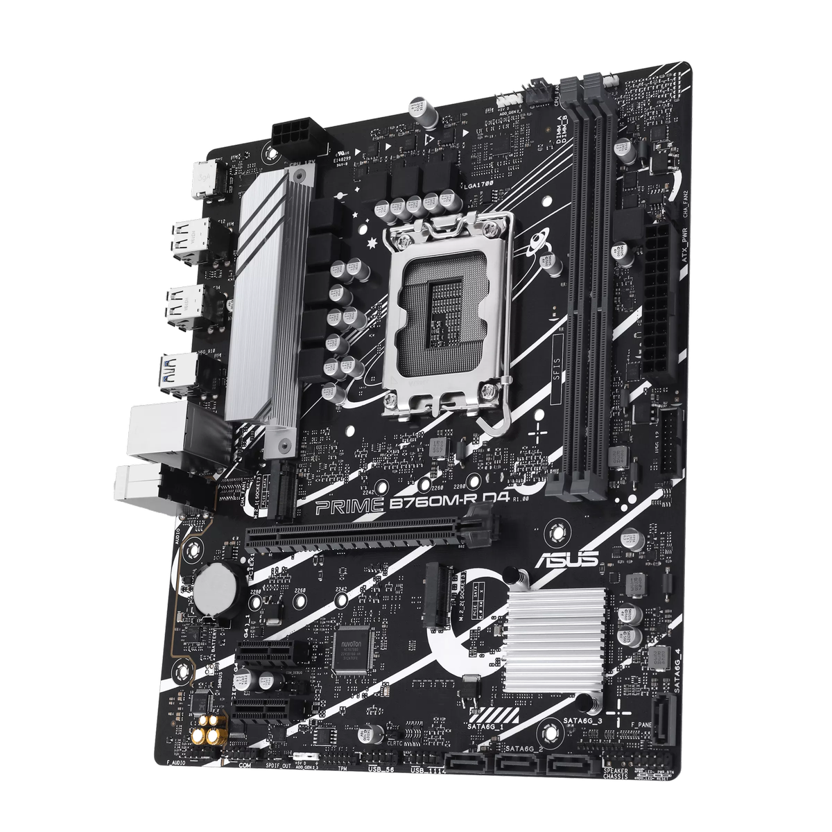 Материнская плата Asus PRIME B760M-R D4 Soc-1700 Intel B760 2xDDR4 mATX AC`97 8ch(7.1) 2.5Gg RAID+HD