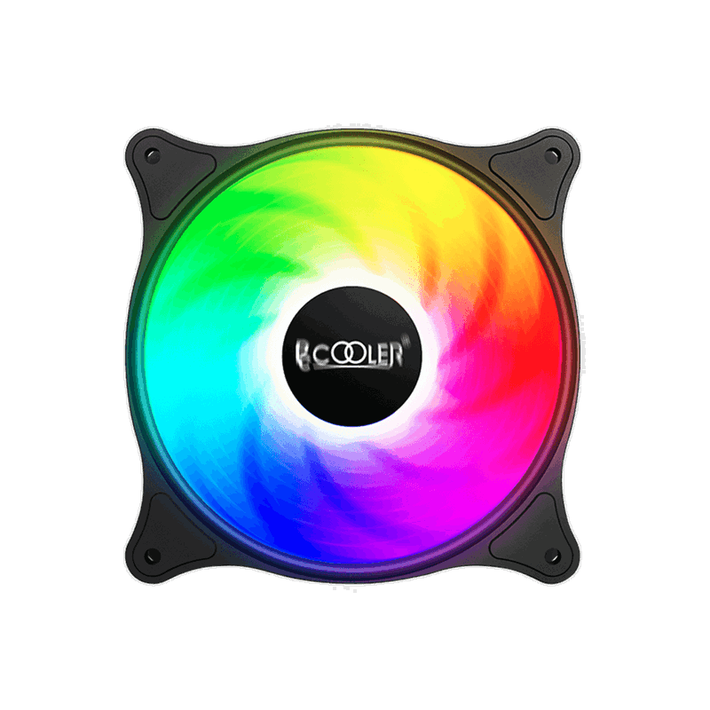 Кулер для корпуса Cooler PCCooler FX 120 ARGB BK 3 IN 1 (120x120x25mm, 4-pin PWM, ARGB, 52.79CFM, 33.2dBA, 2000RPM, Black, 3pcs)
