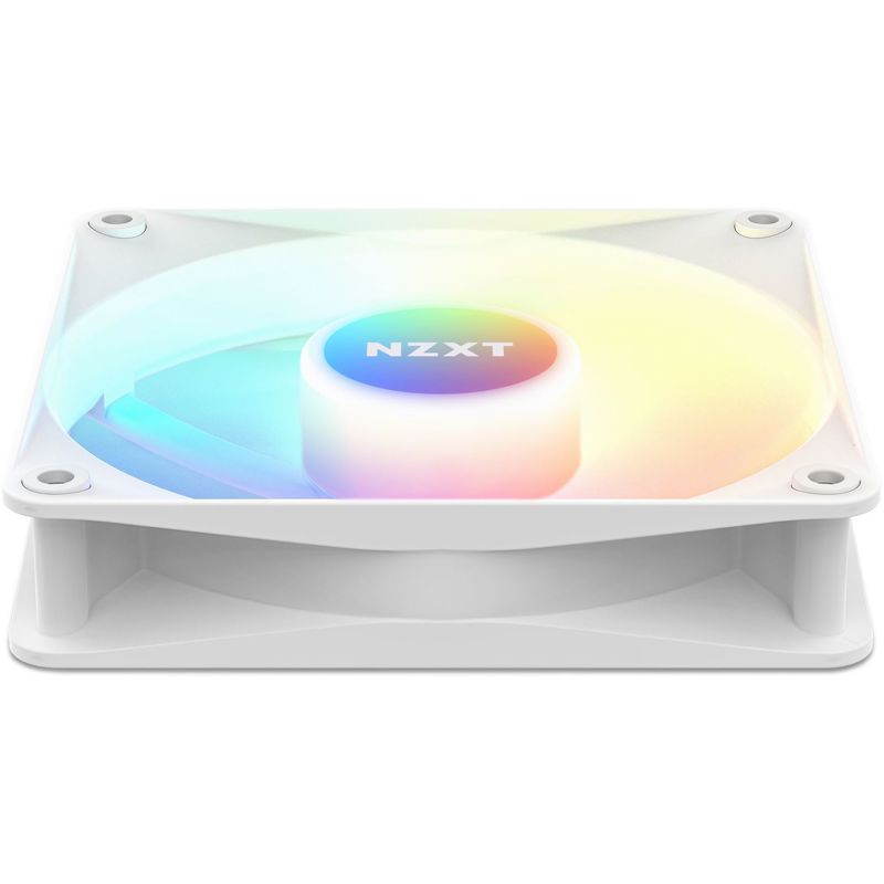 Кулер для корпуса NZXT F120 RGB Core (120x120x25mm, 4-pin PWM, RGB, 78.86CFM, 33.88dBA, 1800RPM, Whi