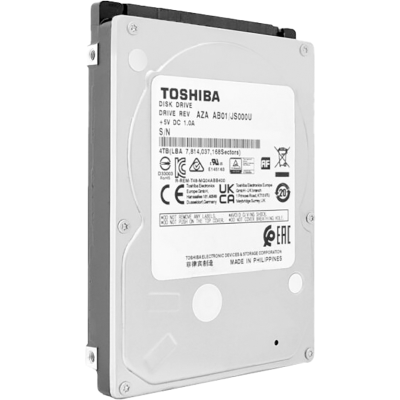 Жесткий диск Toshiba SATA 4TB 2.5" 6.0 Gbit/s 15mm 5400 rpm 128Mb 1 year warranty (replacement ST400