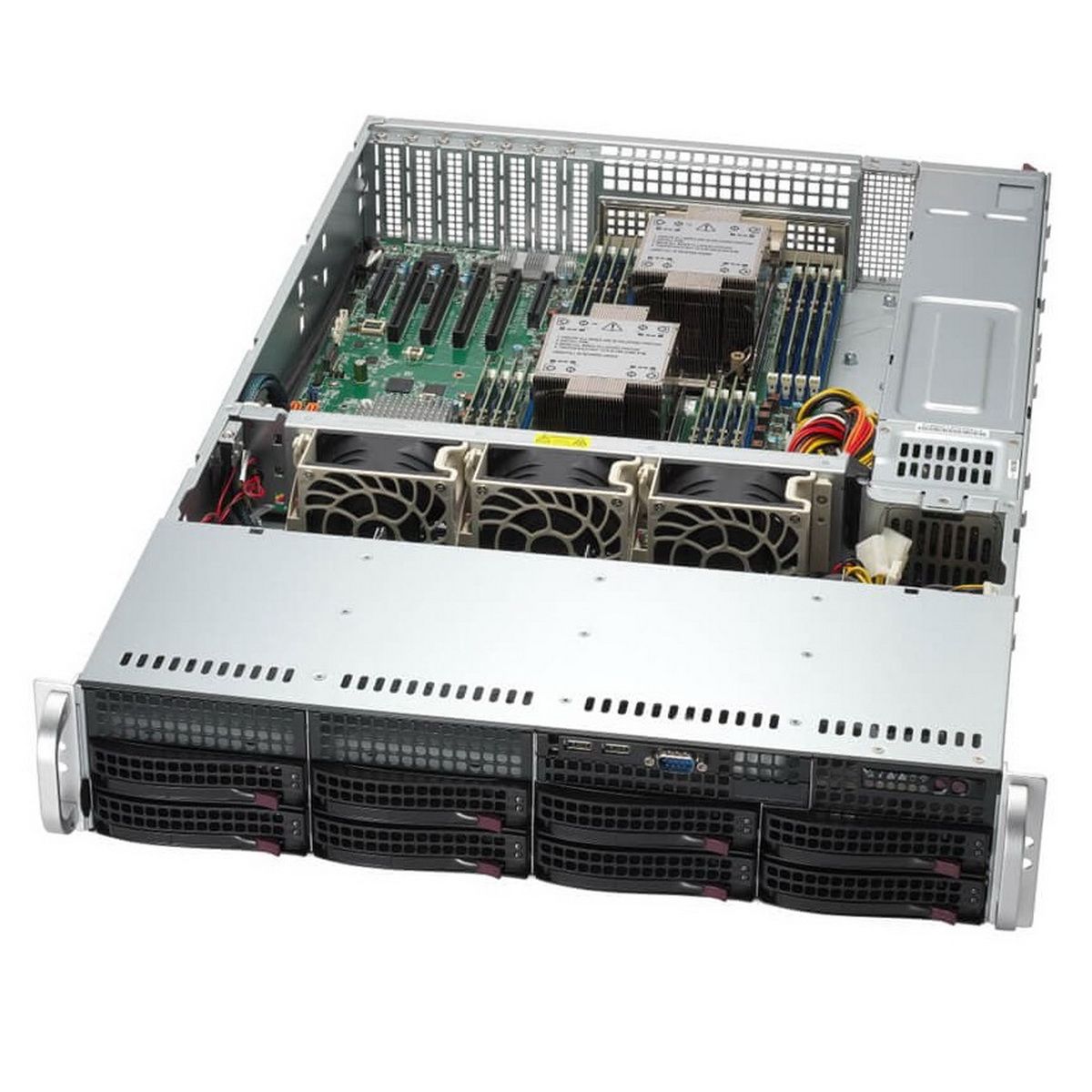Серверная платформа Supermicro SuperServer 2U 621P-TRT noCPU(2)4th GenScalable/TDP 300W/no DIMM(16)D