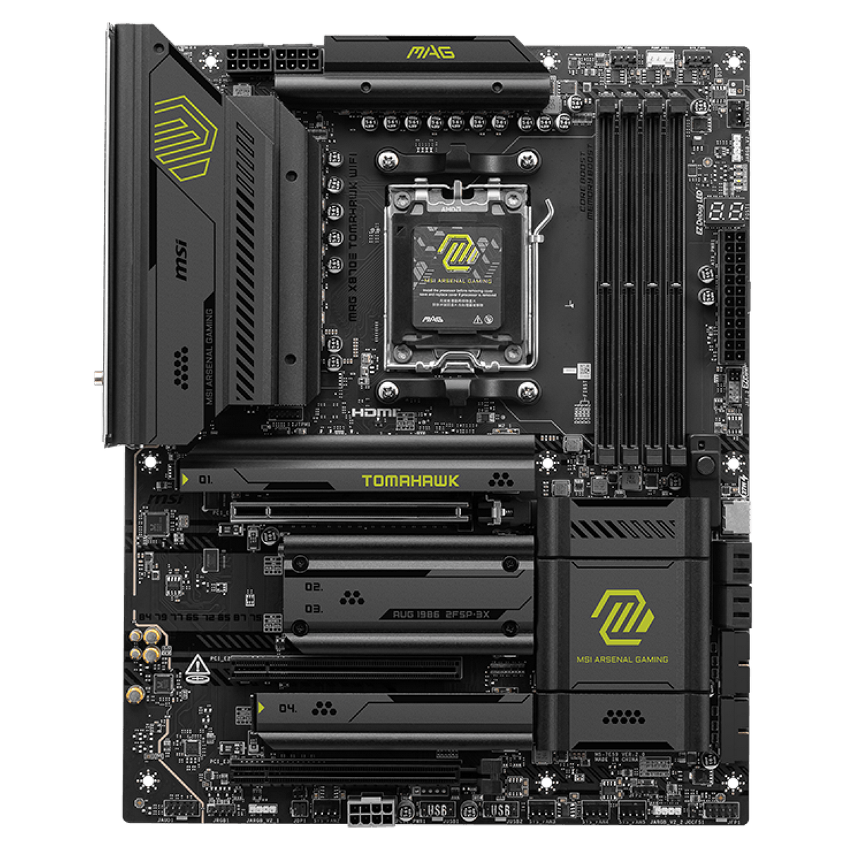 Материнская плата MSI MAG X870E TOMAHAWK WIFI Socket AM5 AMD X870E 4xDDR5 ATX AC`97 8ch(7.1) 5Gigabi