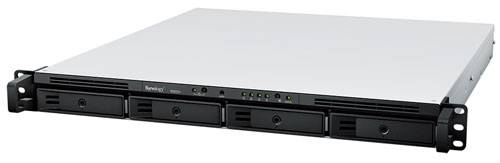 Система хранения данных Synology 1U/4bay QC 2,2GhzCPU/2Gb(32)/RAID0,1,10,5,6/upto 8HDD (1xRX418)/2xU