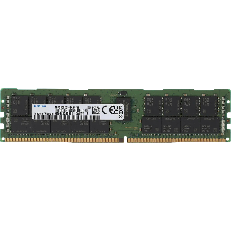 Память DDR4 Samsung M393A8G40BB4-CWE (CWECO/CWES) 64Gb DIMM ECC Reg PC4-25600 CL21 3200MHz
