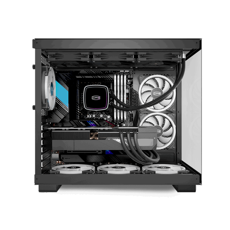 Корпус PCCooler C3T500 ARGB BK, Midi-Tower, TG, 6x120mm ARGB, 1xUSB-C 3.1 + 2xUSB-A 3.0, ATX, mATX, 