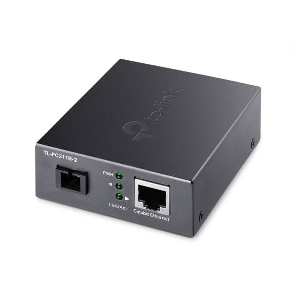 Медиаконвертер TP-LINK TL-FC311B-2 Гигабитный WDM, одномодовый оптоволоконный кабель 9/125 мкм, 1 оп