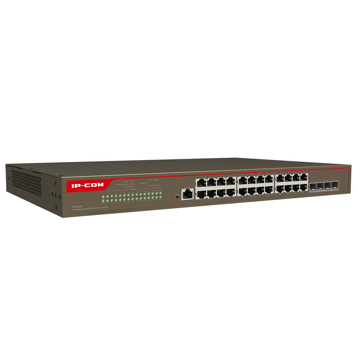 Коммутатор IP-Com G5328X (L3) 24x1Гбит/с 4xКомбо(10GBase-T/SFP+) 4SFP+ управляемый