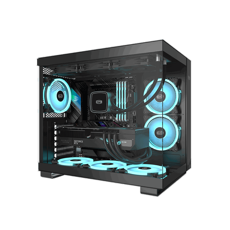 Корпус PCCooler C3T500 ARGB BK, Midi-Tower, TG, 6x120mm ARGB, 1xUSB-C 3.1 + 2xUSB-A 3.0, ATX, mATX, 