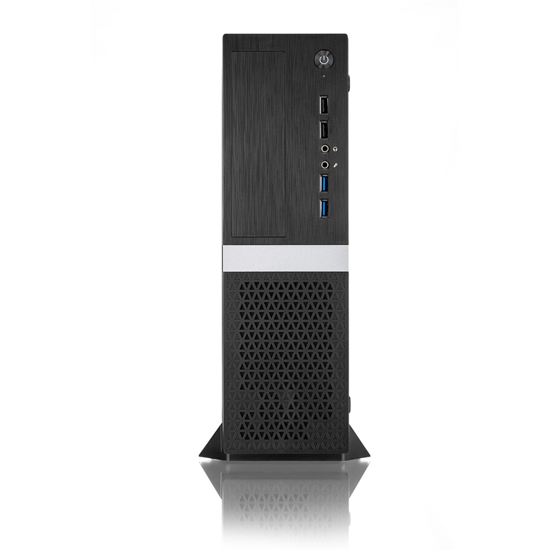 Корпус с блоком питания Foxline mATX Desktop 300W FL-211 mATX case, black, w/PSU TFX 300W, w/2xUSB2.