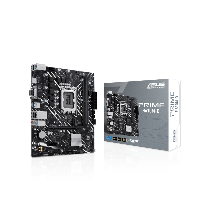 Материнская плата Asus PRIME H610M-D Soc-1700 Intel H610 2xDDR5 mATX AC`97 8ch(7.1) GbLAN+VGA+HDMI