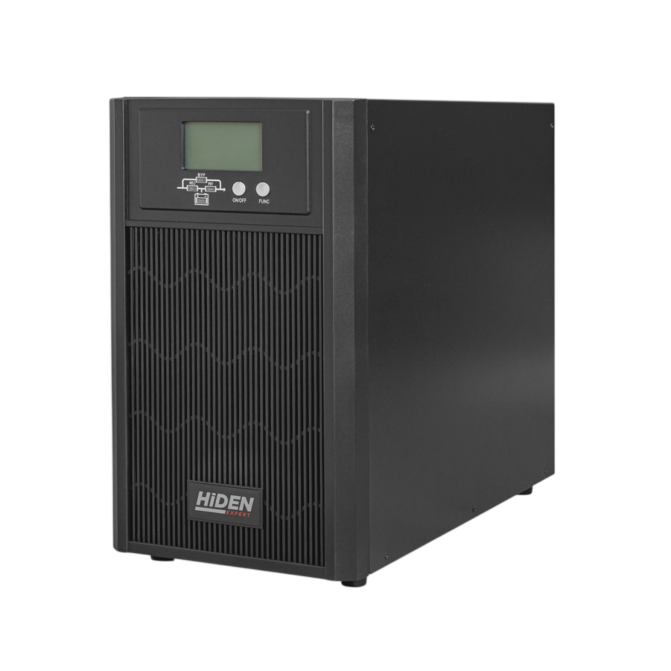 ИБП HIDEN EXPERT HE11003S, встроенные АКБ в корпусе (8х9А/ч), 3 kVA/3 kW (PF=1){С двойным преобразов