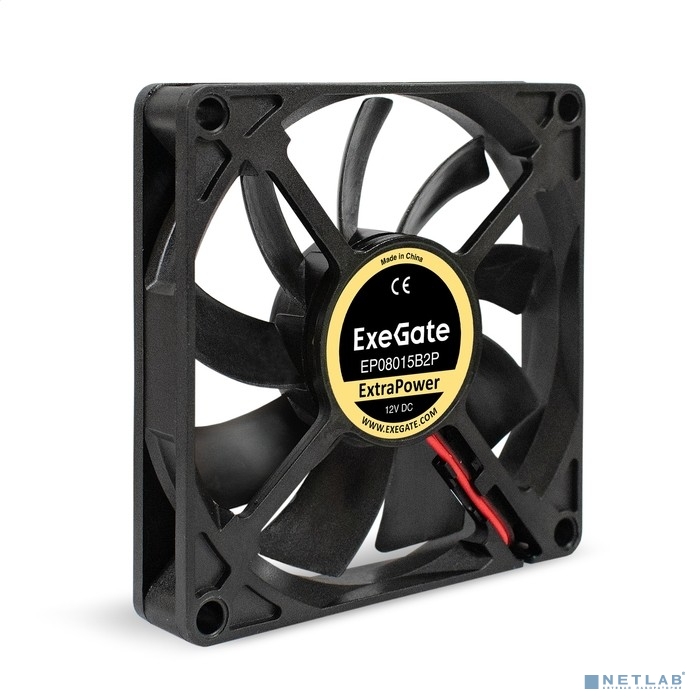 Exegate EX295237RUS Вентилятор 12В DC ExeGate ExtraPower EP08015B2P (80x80x15 мм, 2-Ball (двойной ша