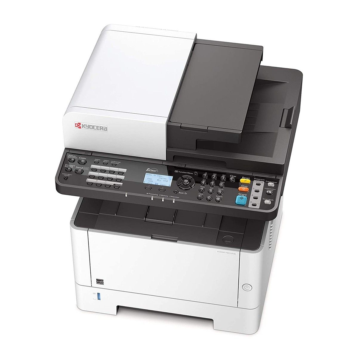 МФУ Kyocera Ecosys M2135DN A4, лазерное, черно-белое, 35стр/мин, 1200dpi, 800МГц, 512Мб, 250+100, US