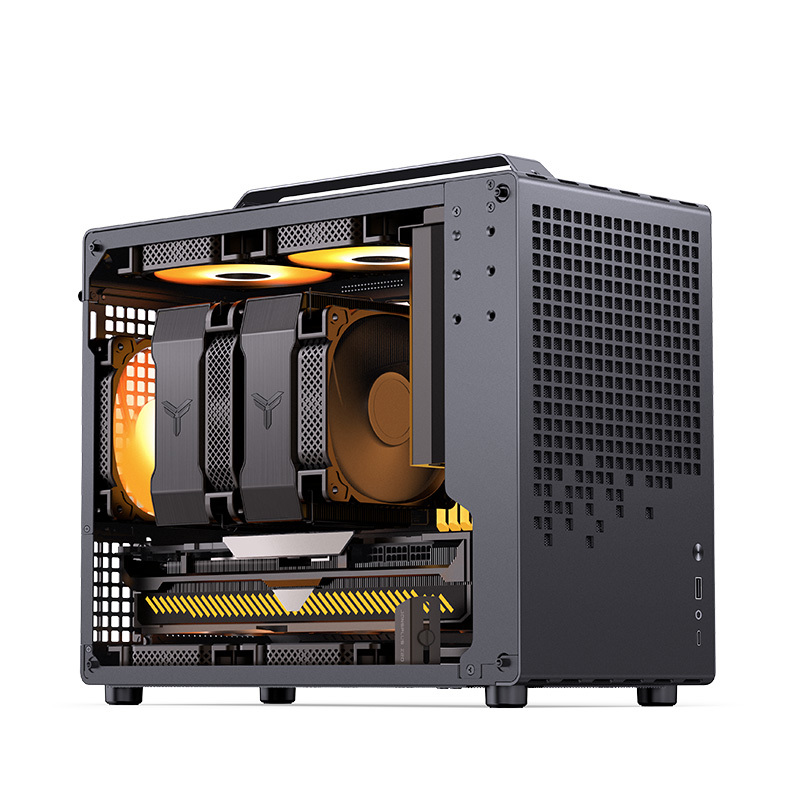 Корпус JONSBO Z20, Mini-Tower, TG, no fan, 1xUSB-A 3.2 + 1xUSB-C 3.2, mATX, mITX Black