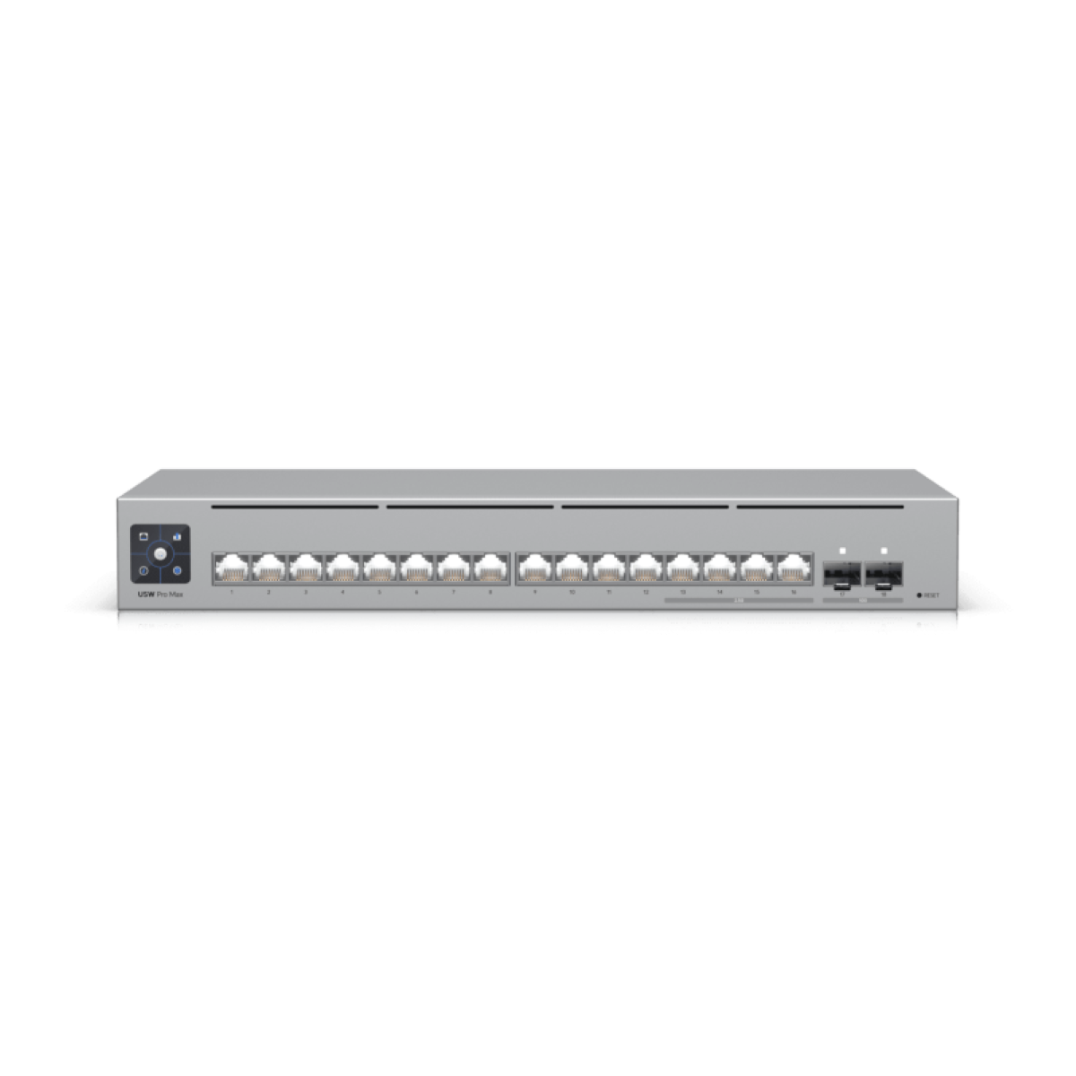 Ubiquiti UniFi Switch Pro Max 16 Коммутатор в стойку, 4х 2.5G RJ45, 12х 1G RJ45, 2х 10G SFP+