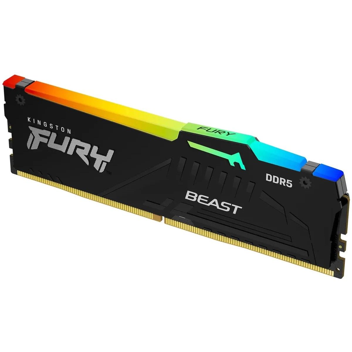 Память DDR5 16GB 6400MHz Kingston KF564C32BBEA-16 Fury Beast RGB RTL Gaming PC5-51200 CL32 DIMM 288-