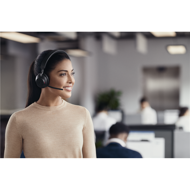 Гарнитура беспроводная Jabra Evolve2 65, Link380c MS Stereo Stand Black