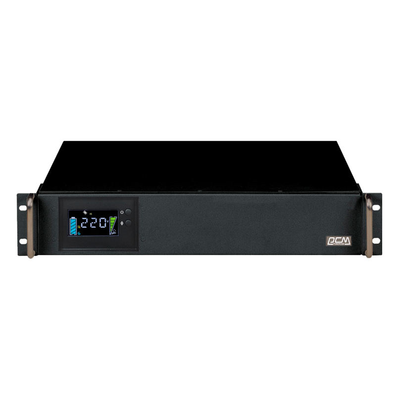 Источник бесперебойного питания Powercom King Pro RM KIN-1200AP LCD 960Вт 1200ВА черный