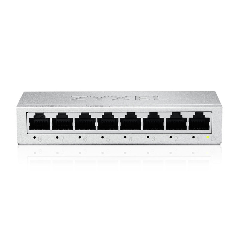 Коммутатор Zyxel GS-108BV5-EU0101F (L2) 8x1Гбит/с неуправляемый