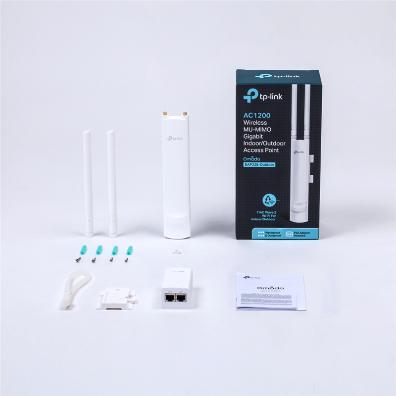 Точка доступа TP-Link EAP225-outdoor AC1200 10/100/1000BASE-TX белый