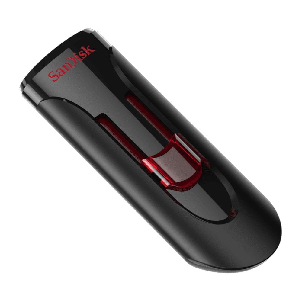 Флеш Диск Sandisk 128Gb Cruzer Glide SDCZ600-128G-G35 USB3.0 черный/красный