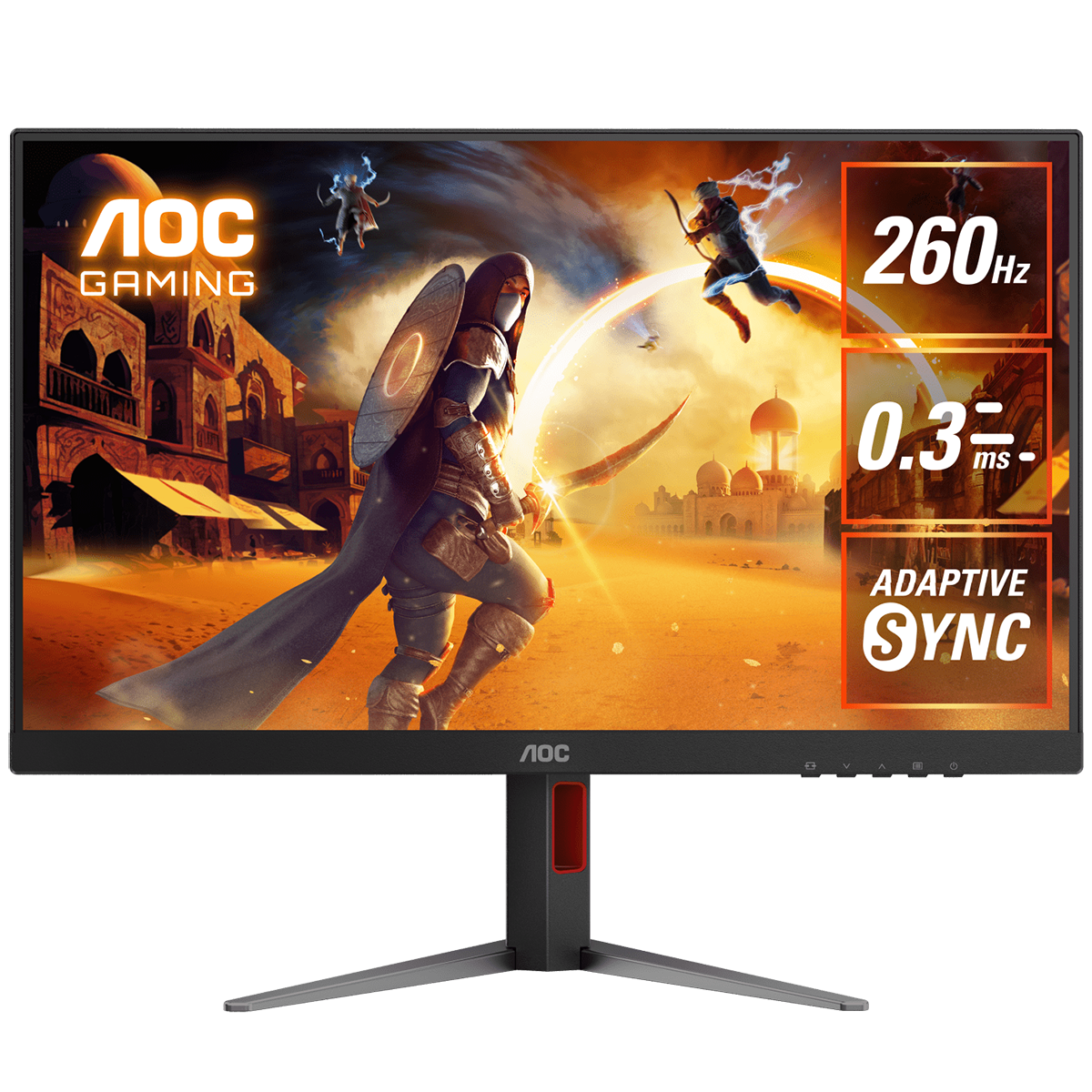 Монитор 27" AOC Q27G4Z Black  (2560x1440, IPS, 260Hz, 350cd, 0.3ms, HDMI-2.0, DP-1,4, Speakers,