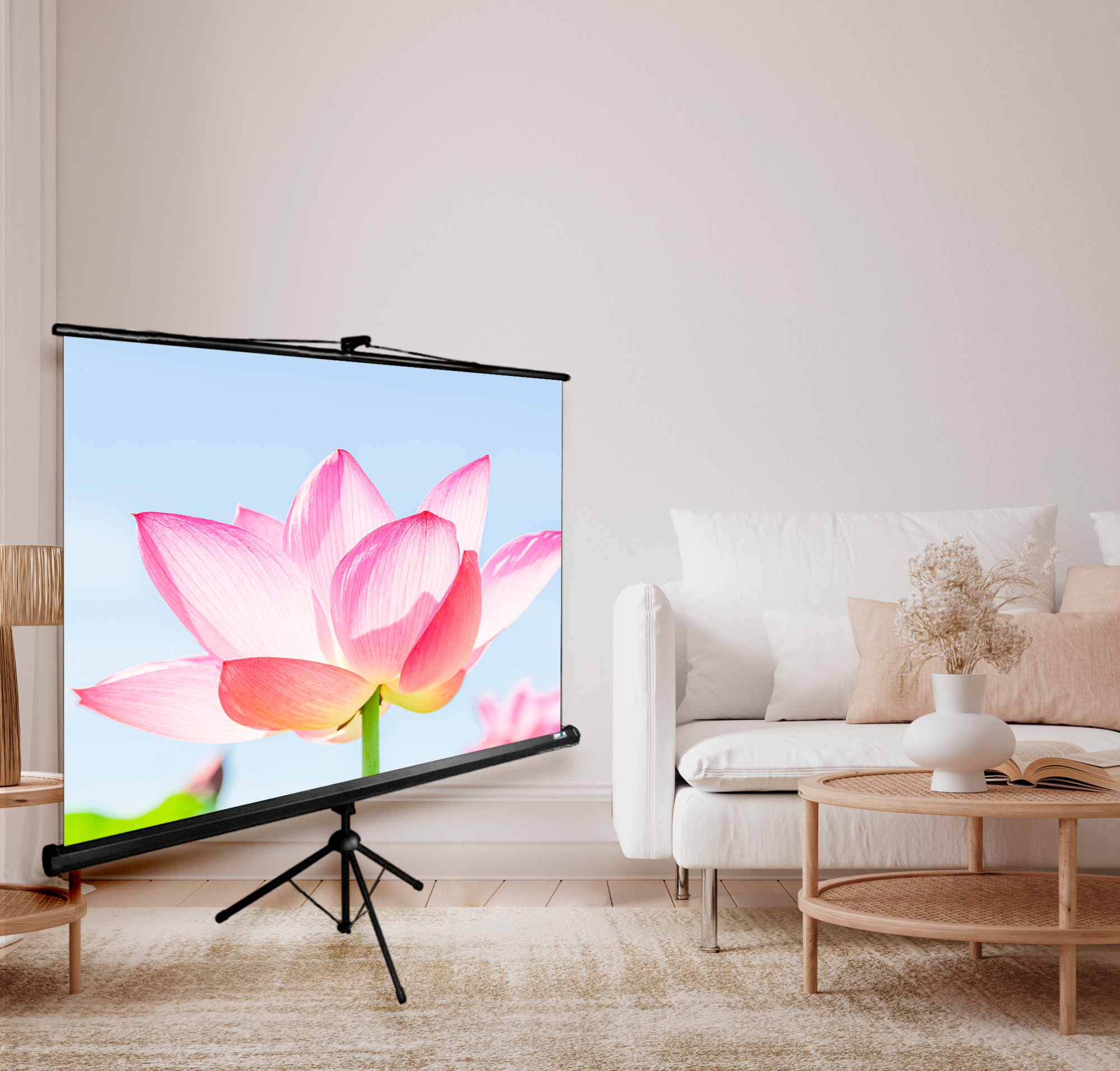 Экран Cactus 84" 104.4x186см Triscreen CS-PST-104x186 16:9 напольный рулонный черный