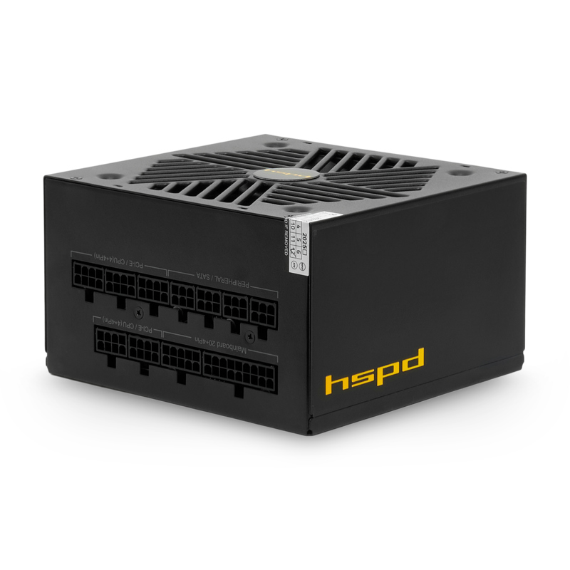 Блок питания HSPD, 850W 80+ Gold (ATX, 2.52, Full modular, 1x24(20+4)pin mesh 550mm, 1xCPU*2 8(4+4)p