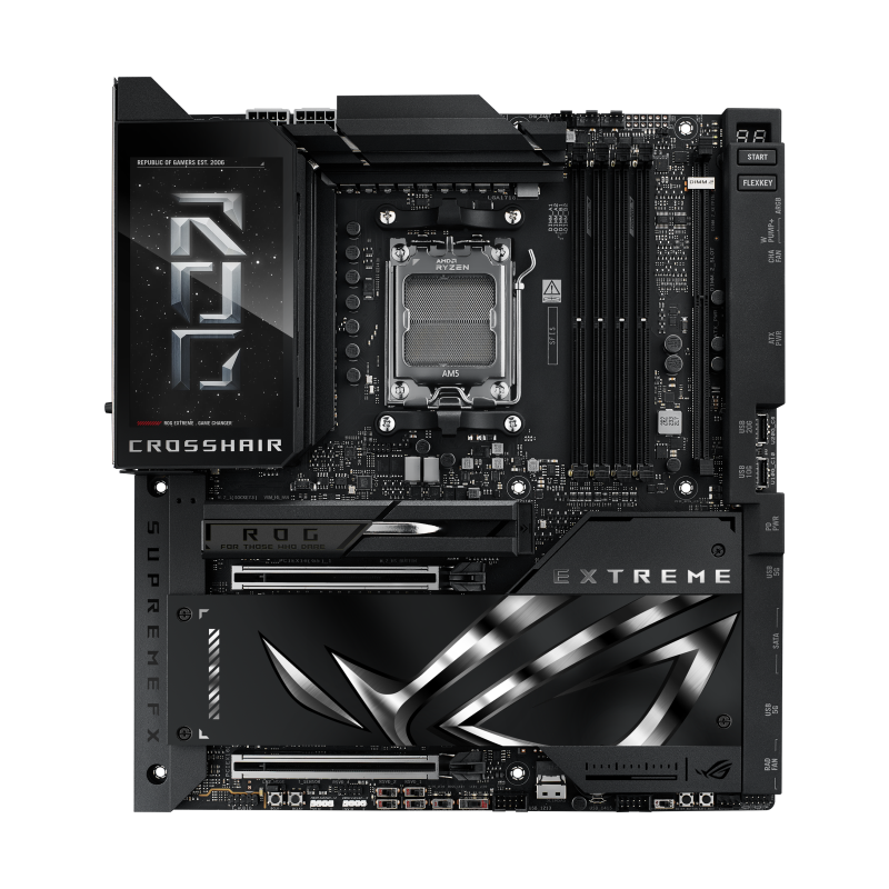 Материнская плата ASUS ROG CROSSHAIR X870E EXTREME AM5 E-ATX 4xDDR5 2xPCIEx16 5xM.2 4xUSB-C HDMI 5GL