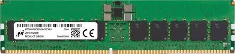 Оперативная память Micron DDR5 RDIMM 32GB 2Rx8 4800 MHz ECC Registered MTC20F2085S1RC48BA1, 1 year,