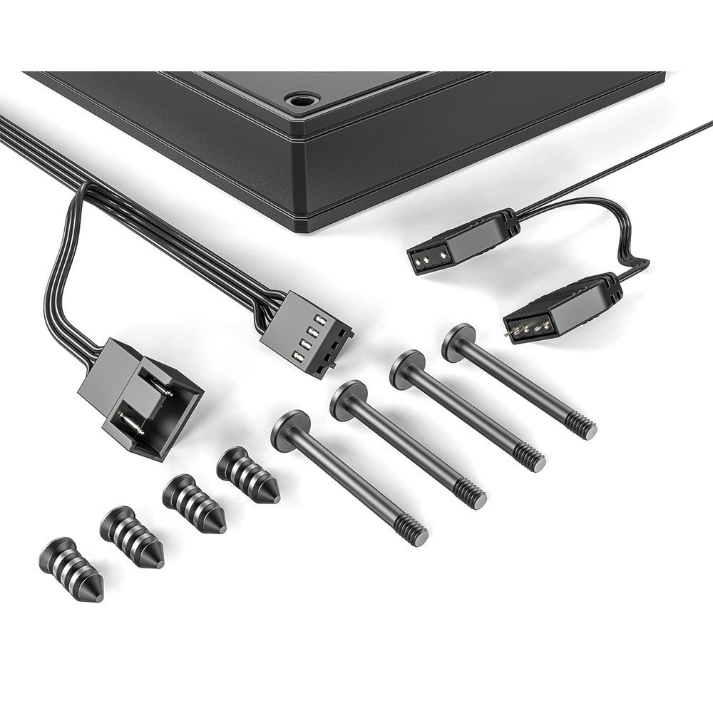 Вентилятор для корпуса ID-Cooling AS-120-К ARGB 120х120x25 черный 4-pin 27.2дБ (AS-120-ARGB-K) Ret