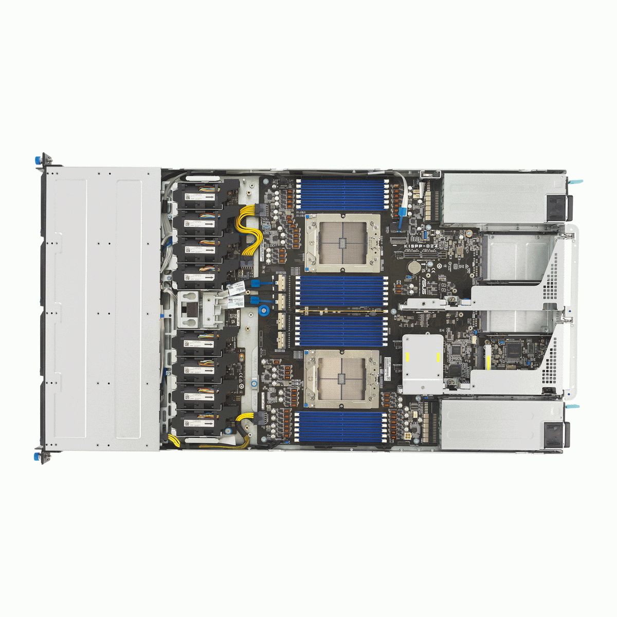 Серверная платформа ASUS RS700A-E13-RS4U, 1U, 2 x  SP5 LGA6096 400W, 24x DDR5 6400, 4x 3.5" hsb NVMe