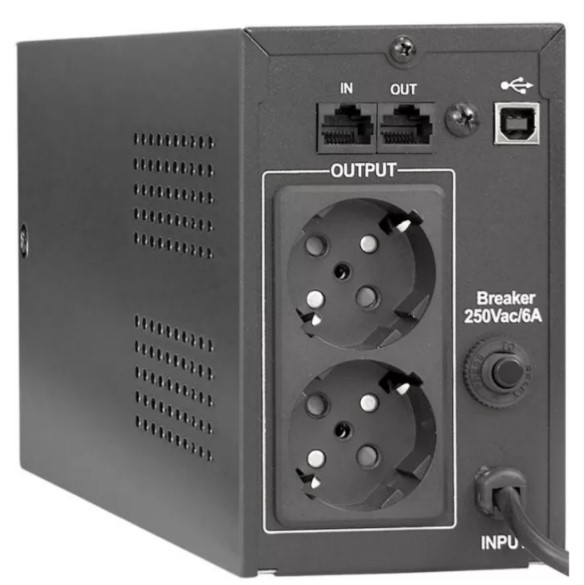Exegate EP212517RUS ИБП Exegate Power Smart ULB-800 LCD <800VA, Black, 2 евророзетки, USB>