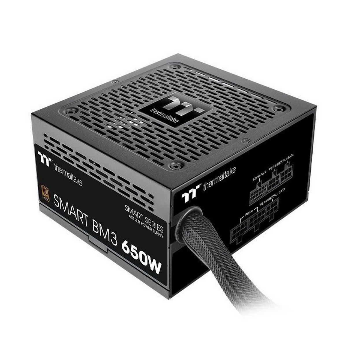 Блок питания Thermaltake Smart BM3 650W, ATX 3.0, PCIe Gen 5.0, APFC, 12cm Fan, 80+ Bronze, Semi Mod