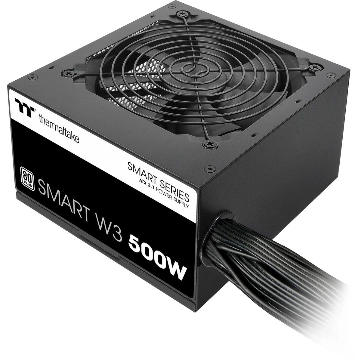 Блок питания Thermaltake Smart W3 500W, ATX 3.1, APFC, 12cm Fan, 80+, Retail