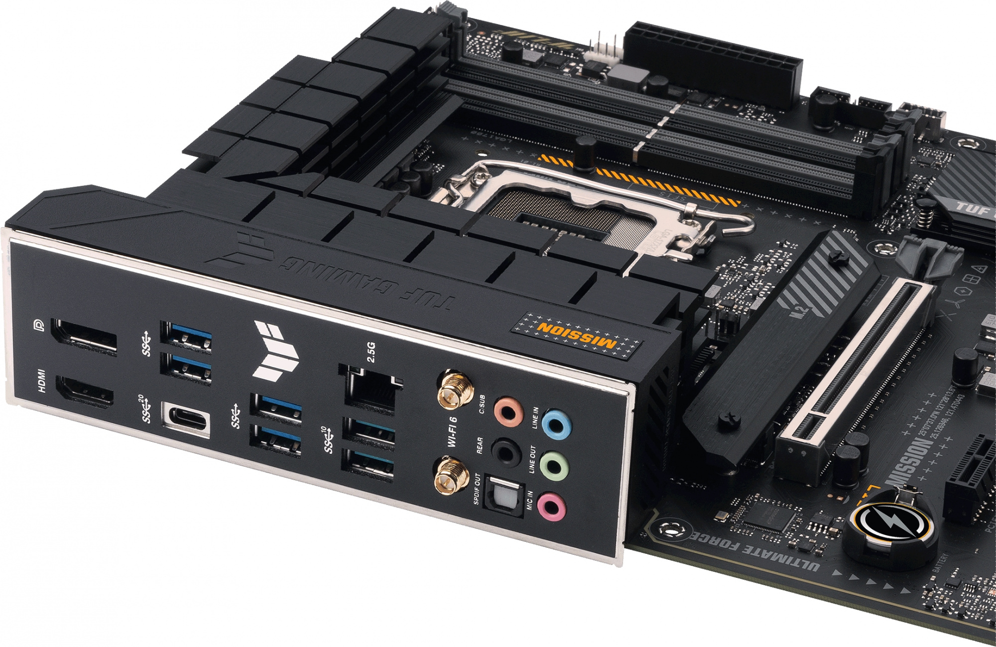 Материнская плата Asus TUF GAMING H770-PRO WIFI Soc-1700 Intel H770 4xDDR5 ATX AC`97 8ch(7.1) 2.5Gg 