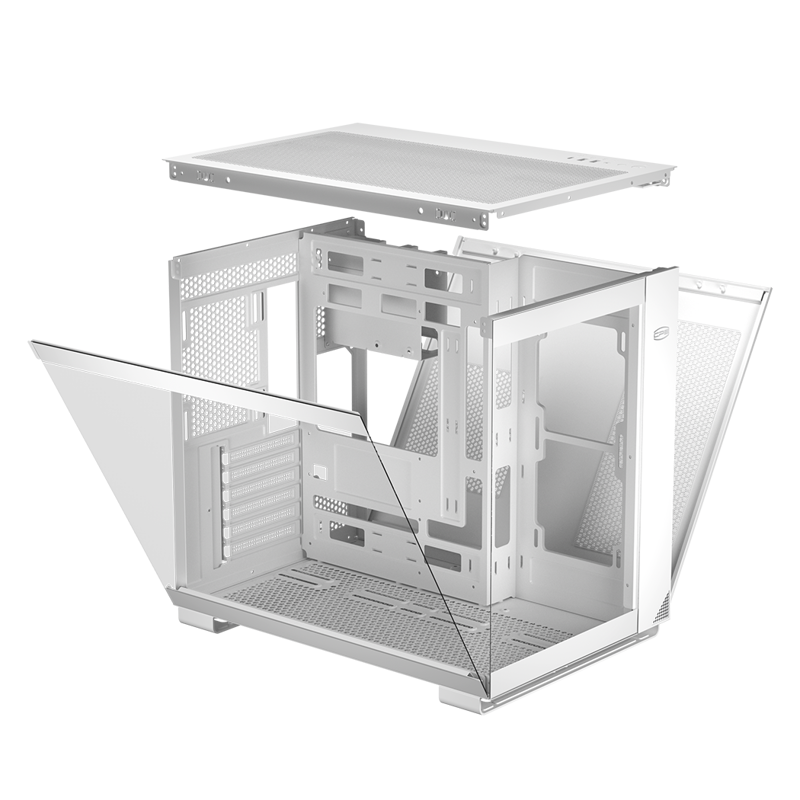 Корпус PCCooler C3 T500 WH, Midi-Tower, TG, no fans, 1xUSB-C 3.1 + 2xUSB-A 3.0, ATX, mATX, mITX Whit