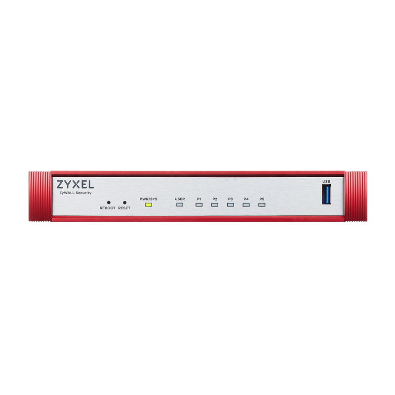 Межсетевой экран Zyxel USG Flex 50H (USGFLEX50H-EUCI01F) 10/100/1000BASE-TX красный